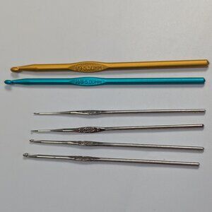 Vintage Boye USA Crochet Hooks Metal & Aluminum Various Sizes